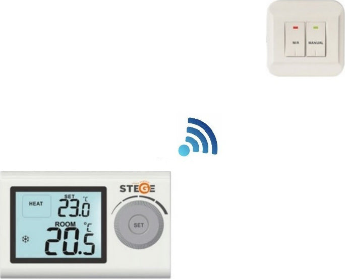 Stege SG100RF Ασύρματος Θερμοστάτης Χώρου
