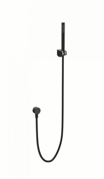 GINI- ΣΕΤ ΤΗΛΕΦΩΝΟ+ΑΓΓΙΣΤΡΟ+ΣΠΙΡΑΛ 150CM MAT BLACK