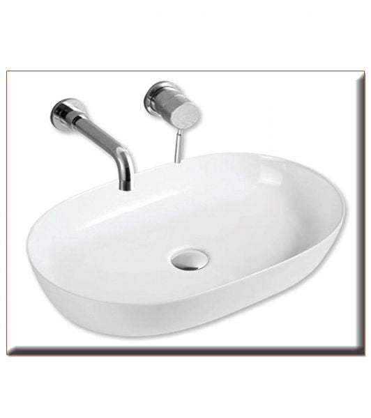 NEW STYLE OVAL-2 610*410*135 ΝΙΠΤΗΡΑΣ ΛΕΥΚΟΣ