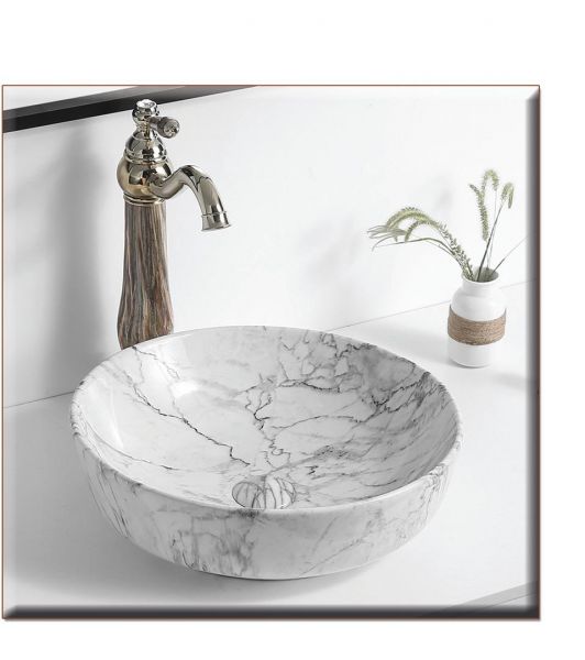 SOLANTE-2 420*420*140 ΝΙΠΤΗΡΑΣ DECOR GREY-LIGHT ΜΑΡΜΑΡΟ