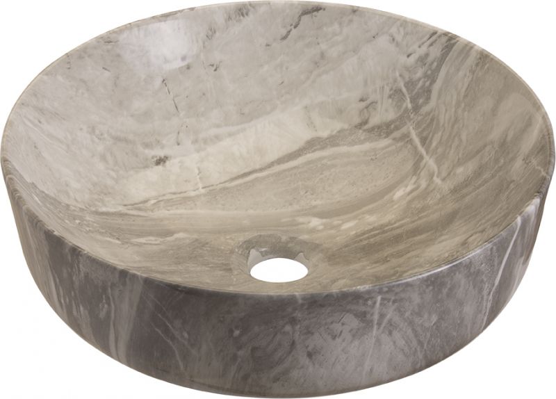 SOLANTE-1 420*420*140 ΝΙΠΤΗΡΑΣ DECOR GREY-DARK ΜΑΡΜΑΡΟ